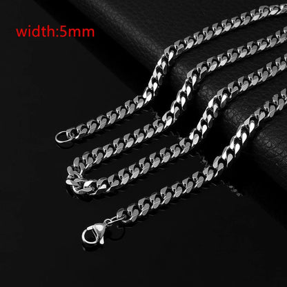 Classic Rope Chain Mens Necklace