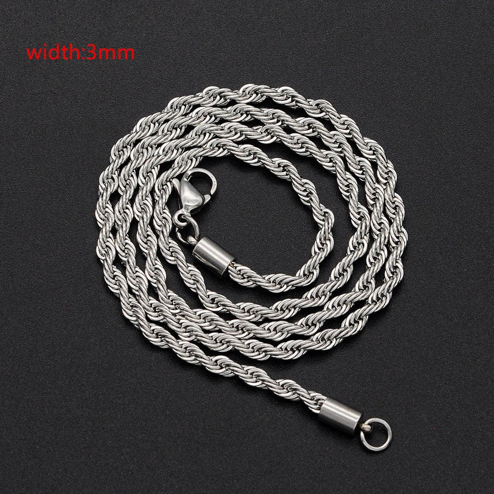 Classic Rope Chain Mens Necklace