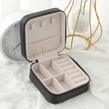 1pcs Single Layer Travel Jewelry Box Ladies