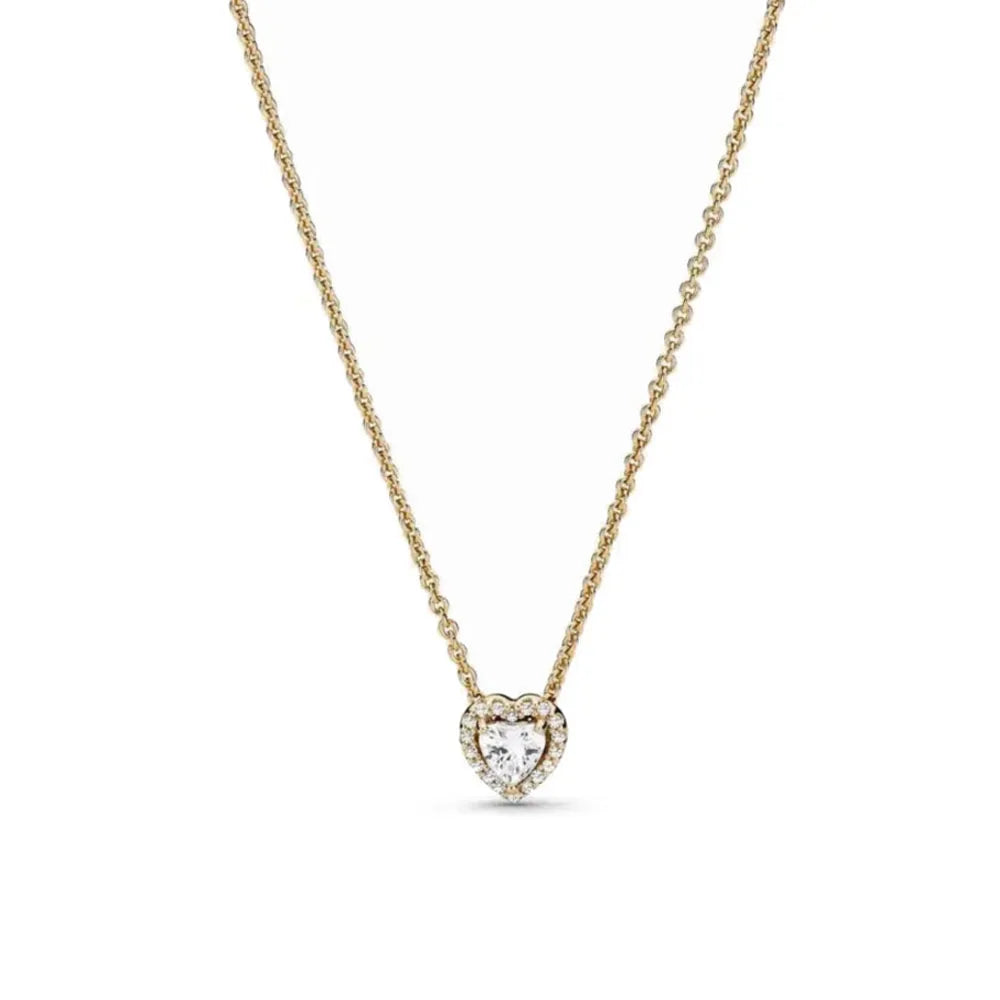 Heart-Shaped 925 Sterling Silver Heart Necklace