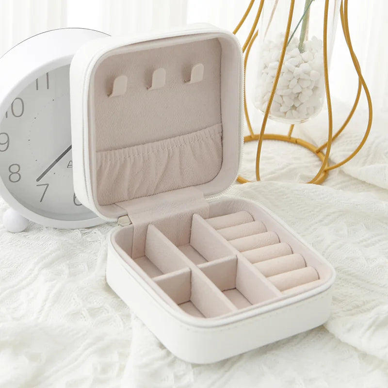 1pcs Single Layer Travel Jewelry Box Ladies
