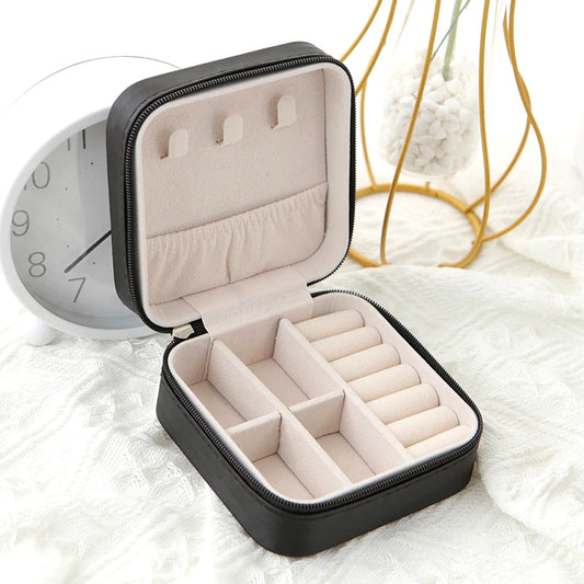1pcs Single Layer Travel Jewelry Box Ladies