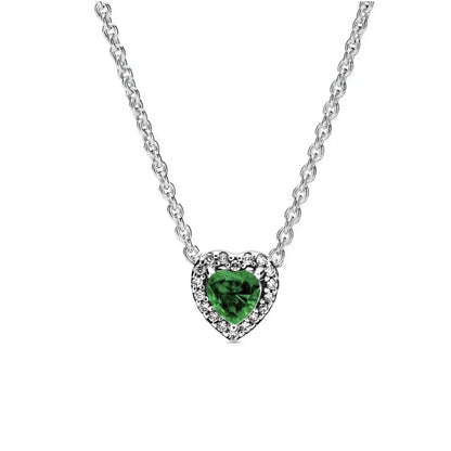 Heart-Shaped 925 Sterling Silver Heart Necklace