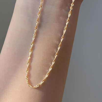 Stainless Steel Thin Chain Necklace for Women