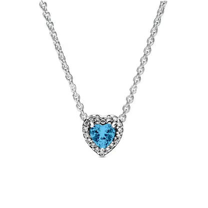 Heart-Shaped 925 Sterling Silver Heart Necklace
