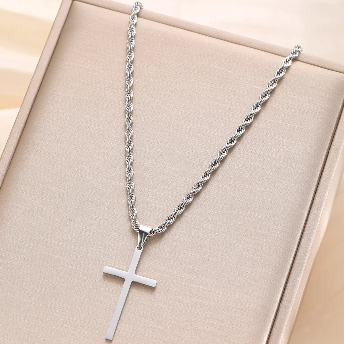 Stainless Steel Cross Necklace