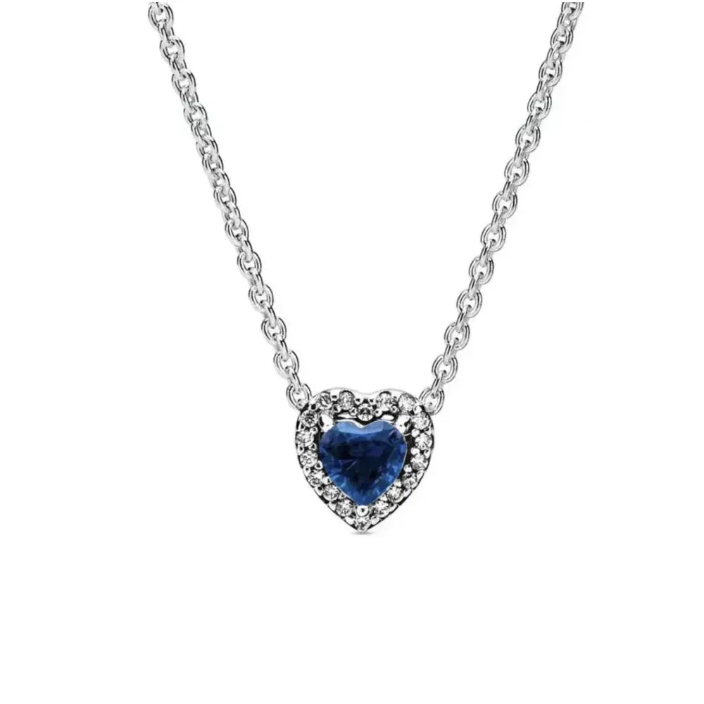 Heart-Shaped 925 Sterling Silver Heart Necklace